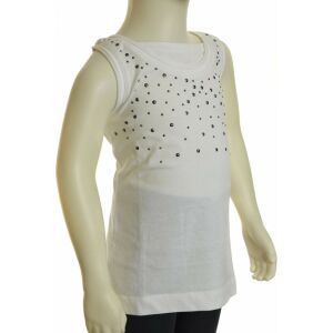 s.Oliver white, sleeveless girls' shirt – 128 130489361 - Kids' Tank Top