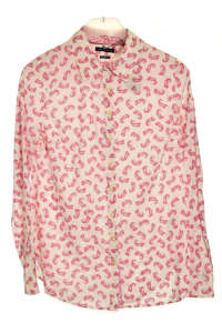 Tommy Hilfiger women's long sleeve shirt with pink pattern - Tommy Hilfiger