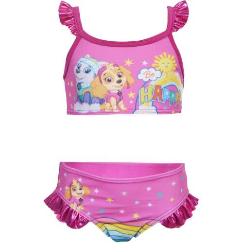 Nickelodeon Paw Patrol Bikini-Set für Mädchen, rosa Badeanzug mit Skye und Everest Print