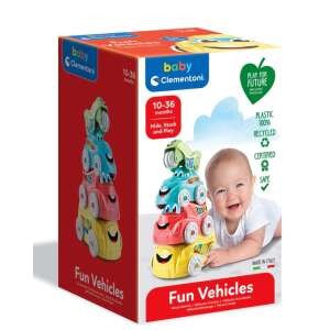 Baby Clementoni egymásba rakható Kisautók  56589328 Fejlesztő játék babáknak - Oroszlán - Autó