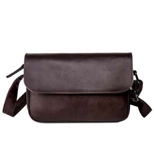 Dollcini Herren braune Messenger Bag, Schultertasche, lässig, stilvoll, für Arbeit, Geschäft, Reisen, Schule, Alltagsgebrauch - Handtaschen