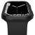 Etui Spigen Thin Fit do Apple Watch Series 7 i 8, 45 mm, czarne, widok z przodu