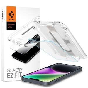 Folie de protectie ecran Spigen Glas.tR EZ Fit pentru iPhone 13 Pro Max, transparenta, acoperire completa - Spigen Folii protecție