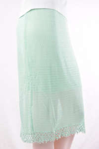 Fustă bleumarin cu detalii din dantelă, mărimea L - Îmbrăcăminte pentru femei