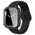 Spigen Ultra Hybrid case for Apple Watch 7 / 8 (45mm), Space Crystal, showing the case on a black watch band