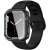 Spigen Ultra Hybrid case for Apple Watch 7 / 8 (45mm), Space Crystal, showing the case on a black watch band
