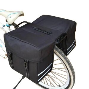 Dollcini double bicycle pannier bag, waterproof rear rack bike bag - Bicycle Bag