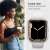 Spigen Liquid Crystal case for Apple Watch 7 / 8 (45mm), clear, woman wearing the case