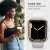 Spigen Liquid Crystal case for Apple Watch 7 / 8 (45mm), clear, woman wearing the case