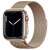 Spigen Liquid Crystal case for Apple Watch 7 / 8 (45mm), clear, gold Apple Watch with a gold Milanese loop band