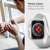 Spigen Liquid Crystal case for Apple Watch 7 / 8 (45mm), clear, woman wearing the case
