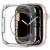 Spigen Liquid Crystal case for Apple Watch 7 / 8 (45mm), clear, front and back view