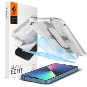 Folie de protecție pentru ecran Spigen Glas.tR EZ Fit Antiblue pentru iPhone 13 Pro, pachet de 2 cu cadru de instalare - Spigen Folii protecție