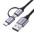 Ugreen 30875 Data and Charging Cable, USB / Type-C + MicroUSB, 2.4A, 1m, Black 56594351