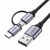 Ugreen 30875 Data and Charging Cable, USB / Type-C + MicroUSB, 2.4A, 1m, Black 56594351