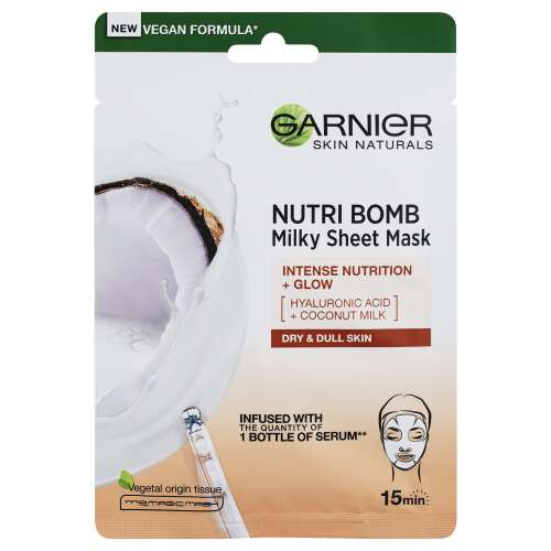 Garnier Skin Naturals Nutri Bomb pleťová maska s kokosovým mliekom 28g