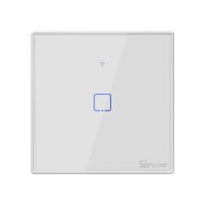 Sonoff T2EU1C-TX - egy csatornás okos világítás kapcsoló, Wifi, RF433, Fehér 82592147 - Villanykapcsoló