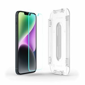Spigen Glas.tR Slim EZ Fit iPhone szkło ochronne z ramką montażową - Spigen