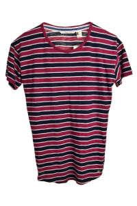 Tricou dama O'Neill cu dungi în albastru închis, bordo și alb - Îmbrăcăminte pentru femei