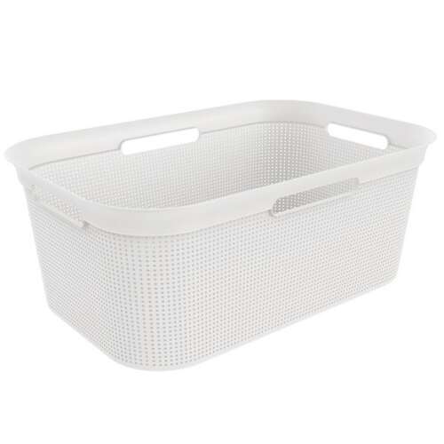 ROTHO BRISEN 41L fehér műanyag szennyeskosár