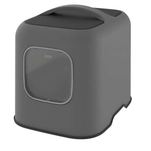 ROTHO BIALA Antracit Színű Macska WC, zárt, fogantyúval, elülső nézet