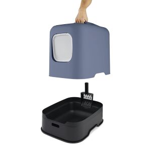 ROTHO BIALA MŰANYAG MACSKA WC, KÉK (Méret: 51 x 39,5 x 44,3 cm) 119460403 - Rotho