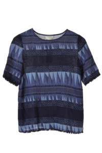 Tricou dama Vero Moda cu dungi și franjuri - Îmbrăcăminte pentru femei