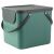 ROTHO Albula 40L grüne Kunststoff Aufbewahrungsbox mit Griffen, Seitenansicht