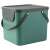 ROTHO ALBULA 40L grüner Kunststoff-Aufbewahrungsbehälter mit Deckel und Griffen