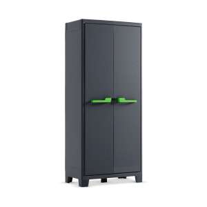 KETER MOBY HIGH műanyag tároló szekrény - sötétszürke - 182 cm - Keter