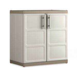 Keter Excellence 93cm műanyag tárolószekrény, bézs és barna - Keter