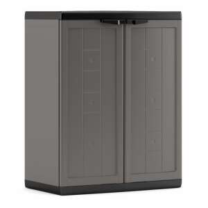 Keter Jolly Low műanyag tárolószekrény, 85 cm, szürke - Keter