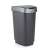 Rotho Twist 25L Schwingbehälter, Grau, mit Deckel, für Küche, Bad, Büro