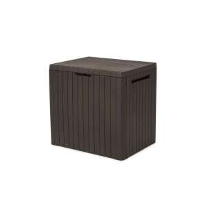 KETER City Box 113L cutie de depozitare maro pentru grădină izolată pe alb - Dulapuri si lazi depozitare gradina