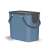 Rotho Albula 25L blauer Recyclingbehälter mit Deckel und Griffen