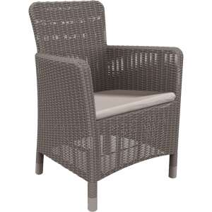 ALLIBERT TRENTON DINING Polyrattan Gartenstuhl - Cappuccino - Gartenmöbel