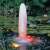 Ubbink Elixmax 2500 pond pump fountain nozzle in use at night
