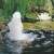 Ubbink Elixmax 2500 pond pump fountain nozzle in use