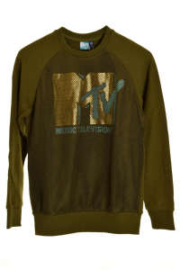 Original Marines gyerek zöld pulóver MTV logóval - Original Marines