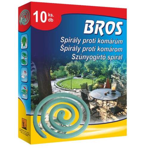Bros Spirale protiv komaraca, 10 komada, za vanjsku uporabu, učinkovite protiv komaraca i muha