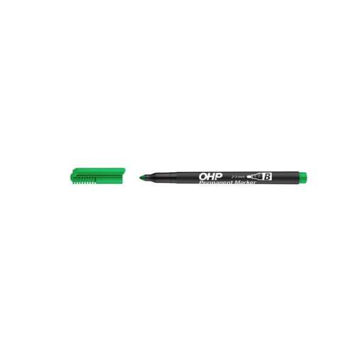 OHP Permanent Marker, verde, 2-3 mm, vârf înclinat