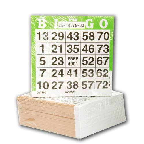 500 Bingo kártya, tökéletes a családi játékéjszakához - Kártyajáték