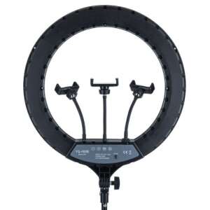 Selfie Körlámpa Stúdió Lámpa Állvánnyal Távirányítóval 3 Telefontartóval 58 cm