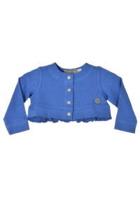 Blue Boboli patentos lány Boleró - 62 #kék girls cardigan with ruffles - Boboli