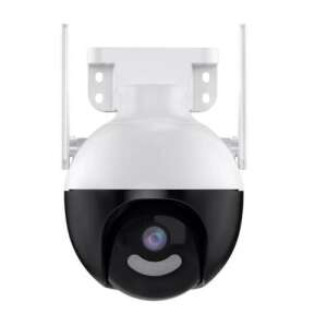 V380 Wifi Smart Net Kamera KE23-151, black and white security camera with two antennas - Security Camera