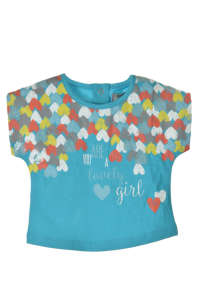Boboli patentos lány Póló - Szív #kék 31383471 Gyerek póló - Szív