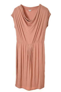 Rochie pentru femei Part Two, maro, fără mâneci, decolteu în formă de șal, talie elastică, casual, elegantă - Îmbrăcăminte pentru femei