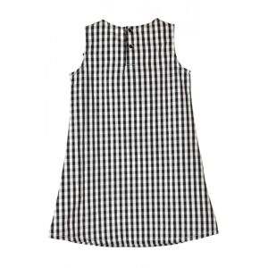 Brums black checkered, frilly girls dress – 104 126978053 - Girls' Dress