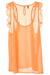Benetton sifon női Blúz #narancssárga 31385009 Női blúz, ing - Fodros