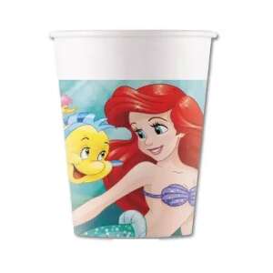 Disney Hercegnők Ariel papírpohár, 200ml eldobható partipohár - Eldobható pohár